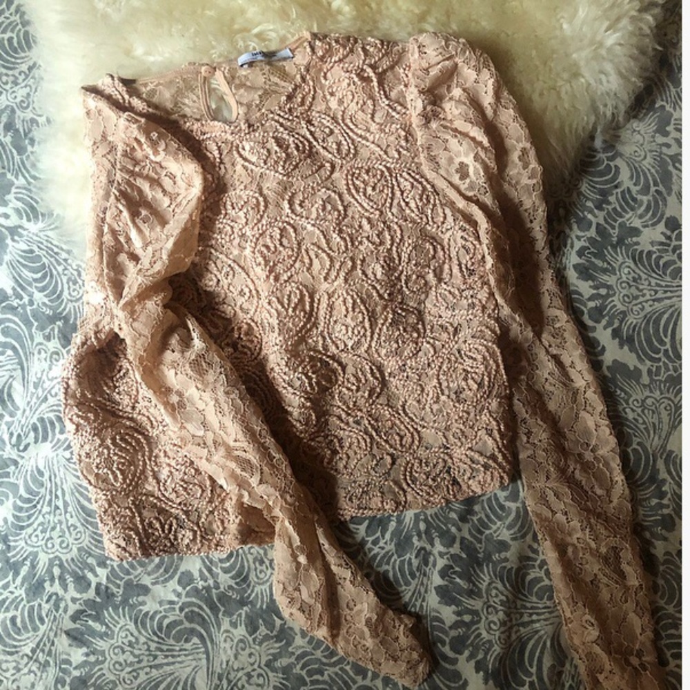 Romantic Blush Lace Top